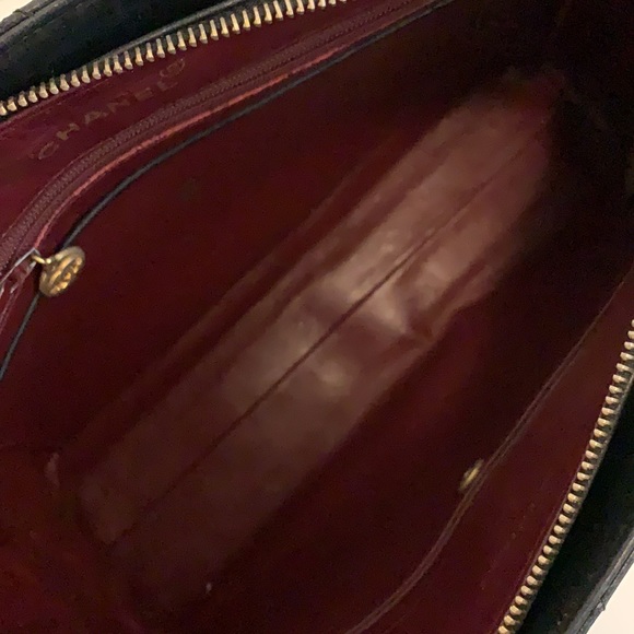 SOLD Chanel vintage shopping tote flap bag - Picture 10 of 12